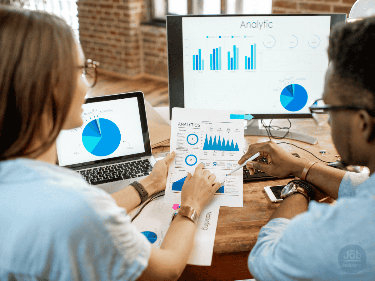 Critical Thinking and Problem-Solving: Image depicting an individual or team analyzing data and brainstorming solutions, emphasizing critical thinking and problem-solving as essential skills.