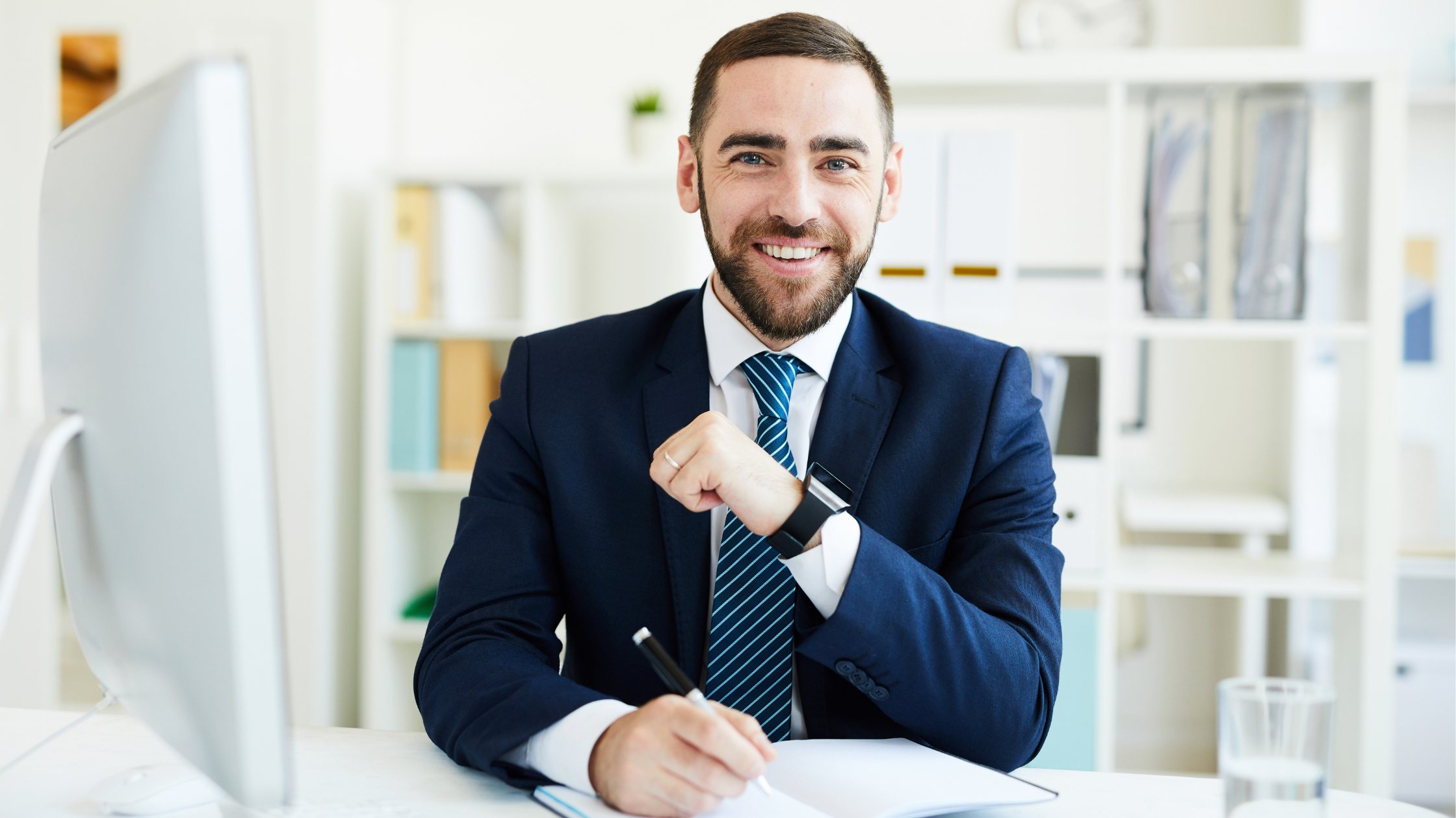 Executive networking at a business event